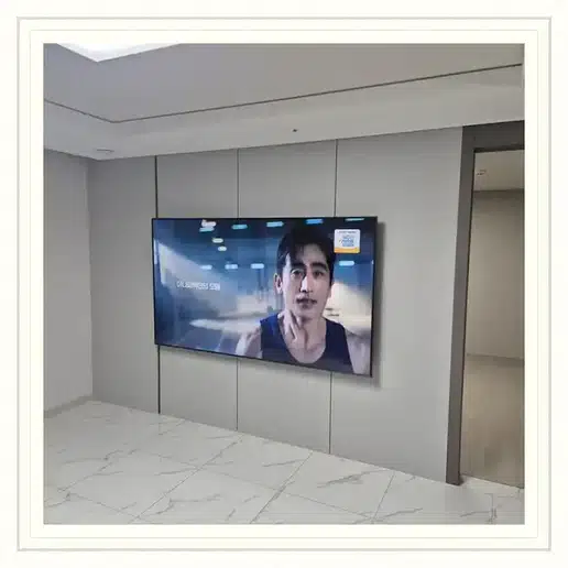인천연희공원호반써밋파크에디션 벽걸이TV 설치 상담 참고 이미지 첫 번째